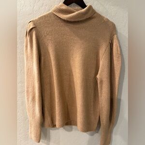 Alex Marie Warm Tan Knit Turtleneck Sweater (L)
